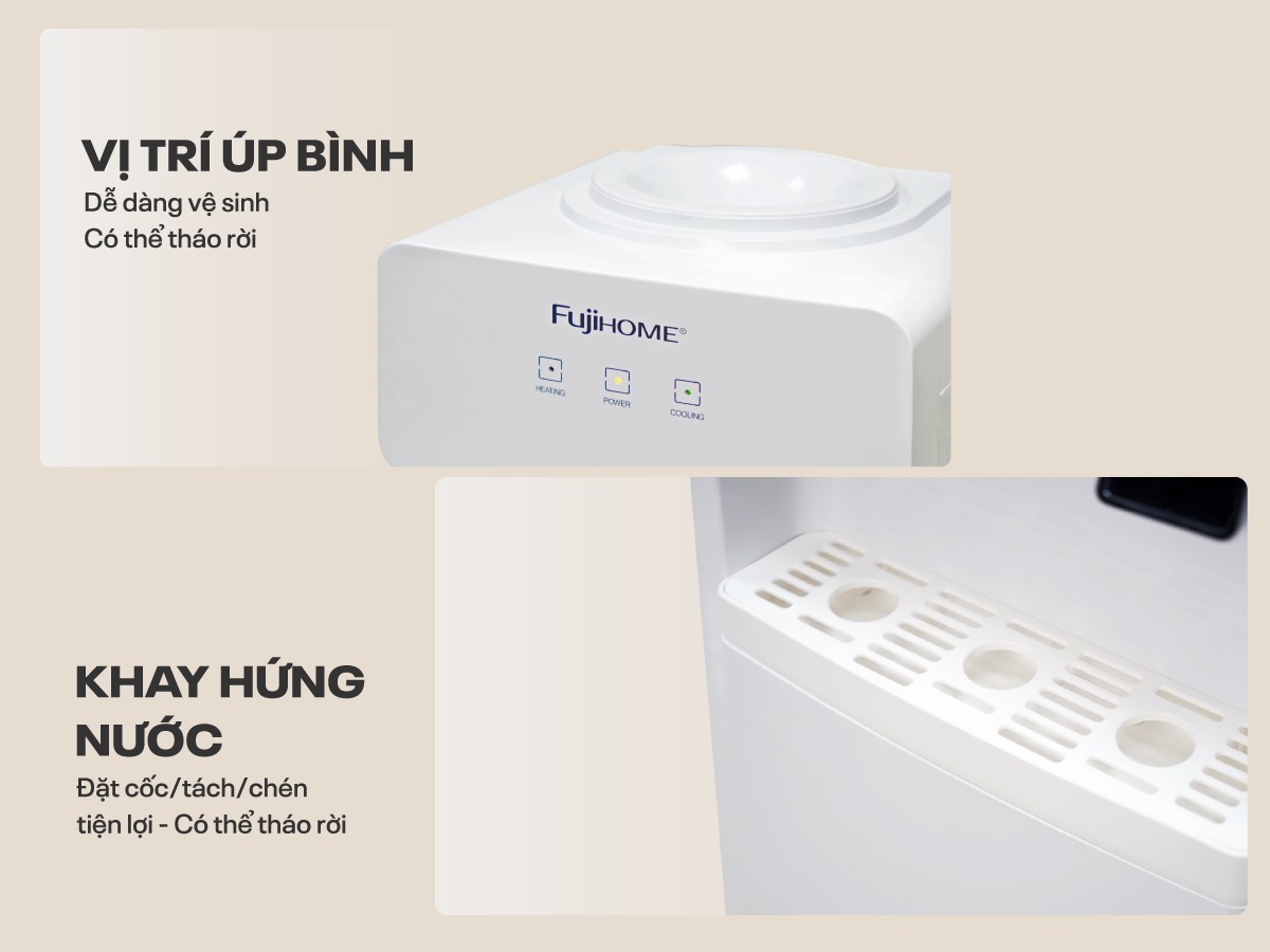 Cây nước nóng lạnh Fujihome WD676C