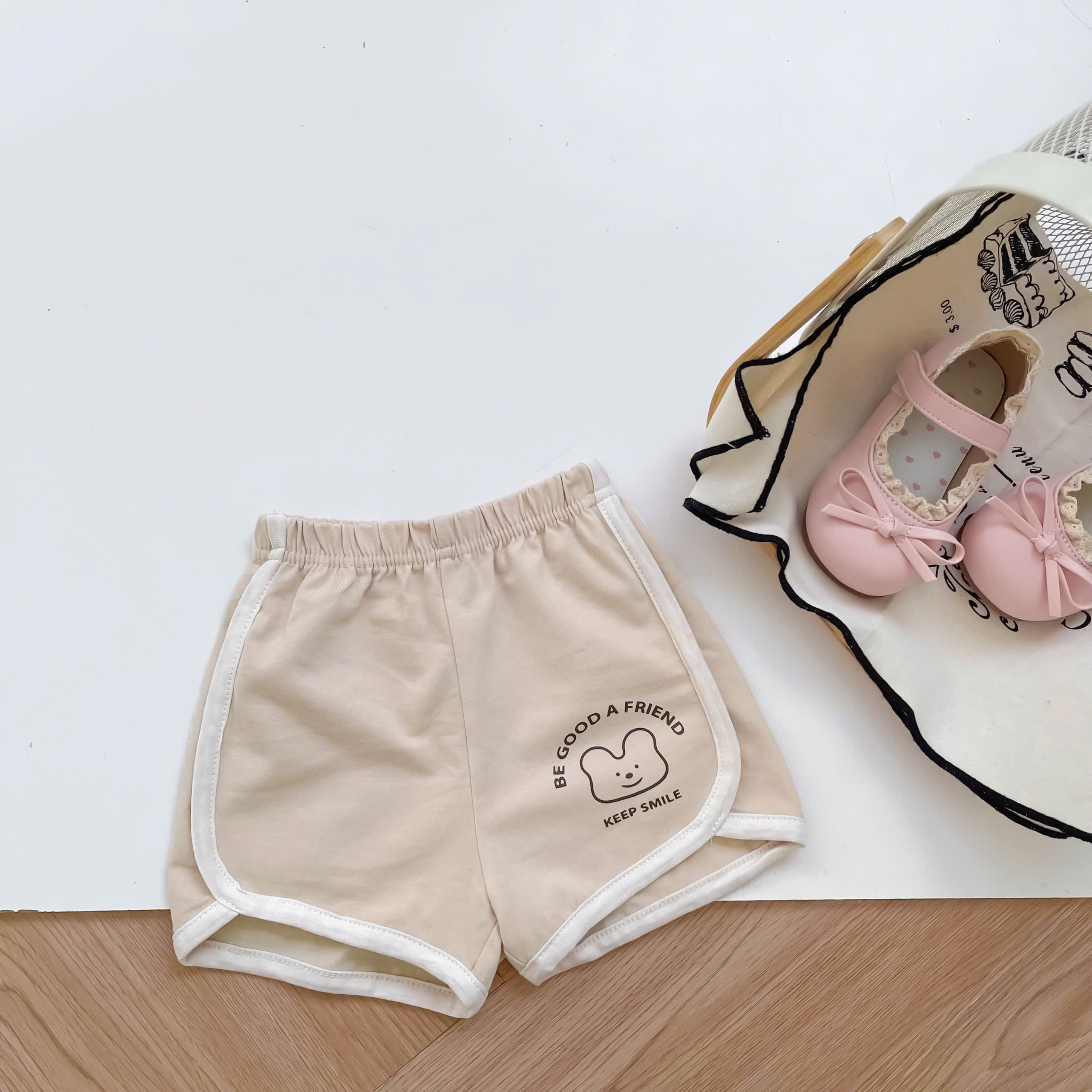 QC1591- quần đùi họa tiết cho bé besang