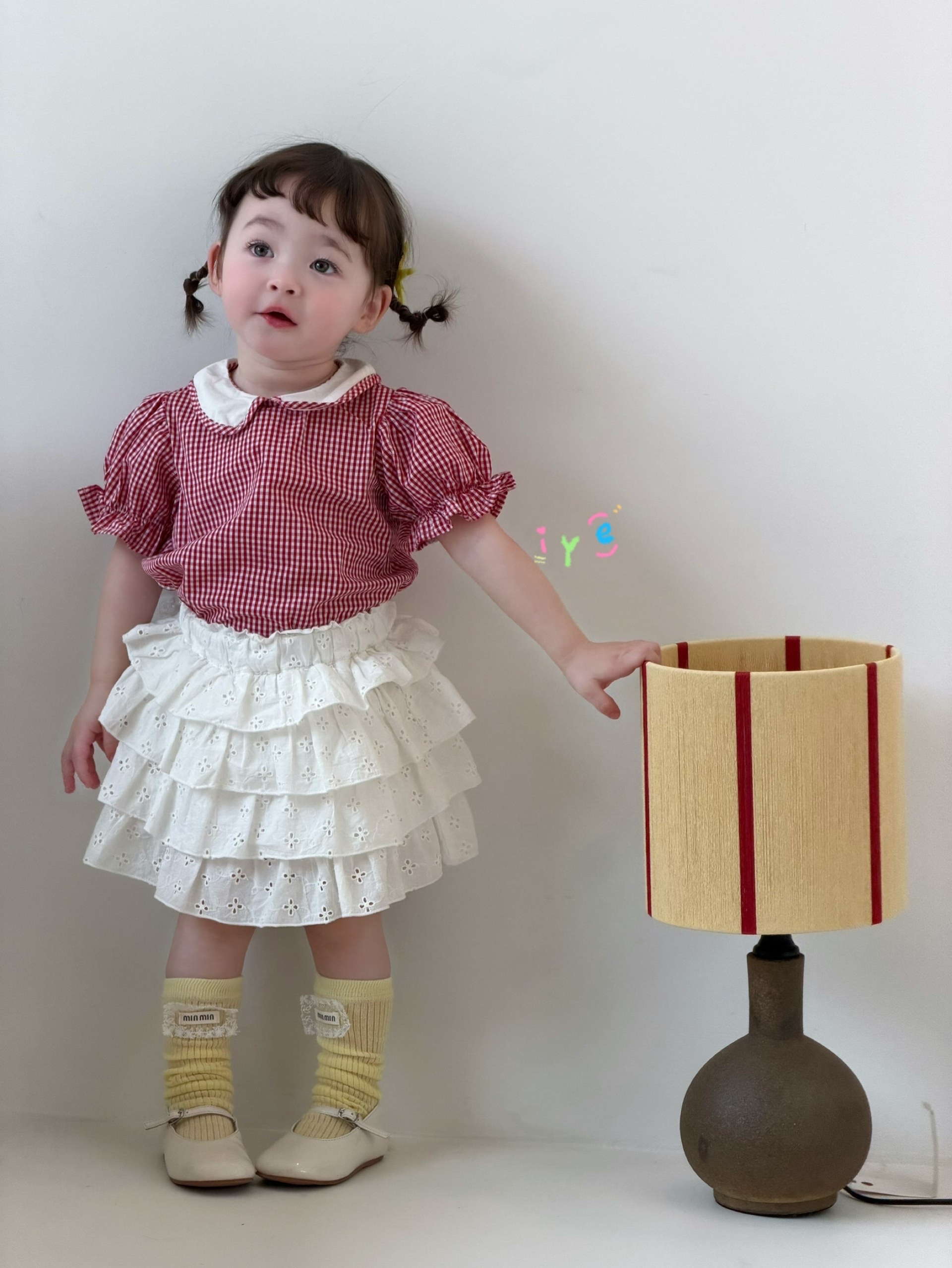áo sơ mi kẻ caro đỏ cổ polo iye