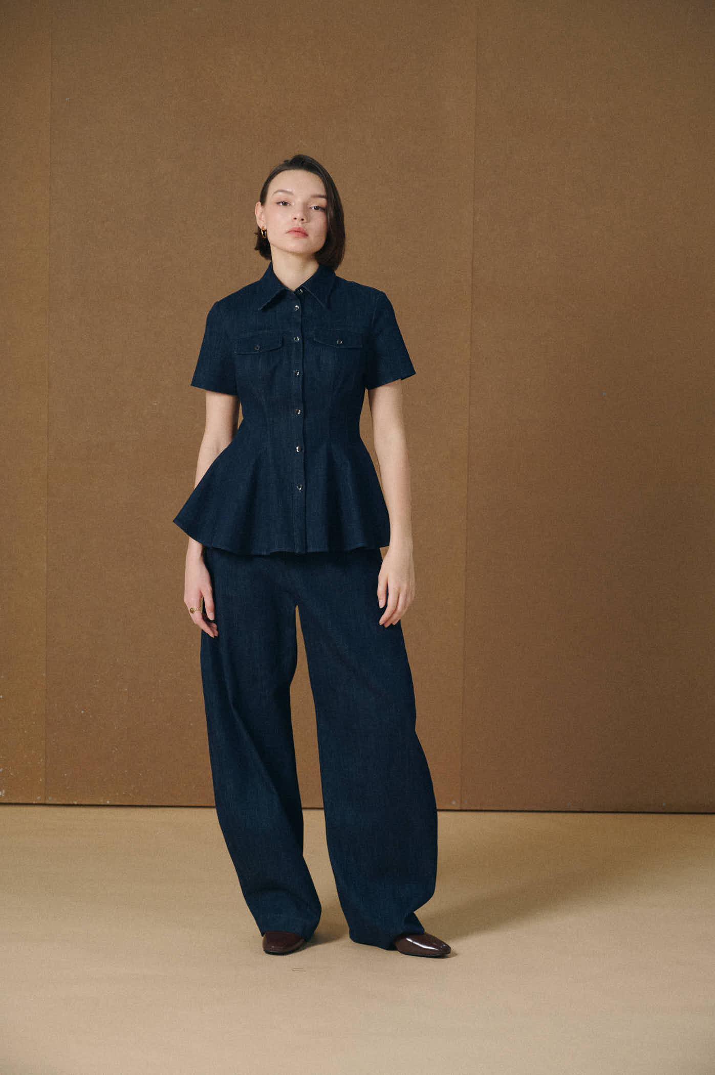 Tailored Peplum Shirt