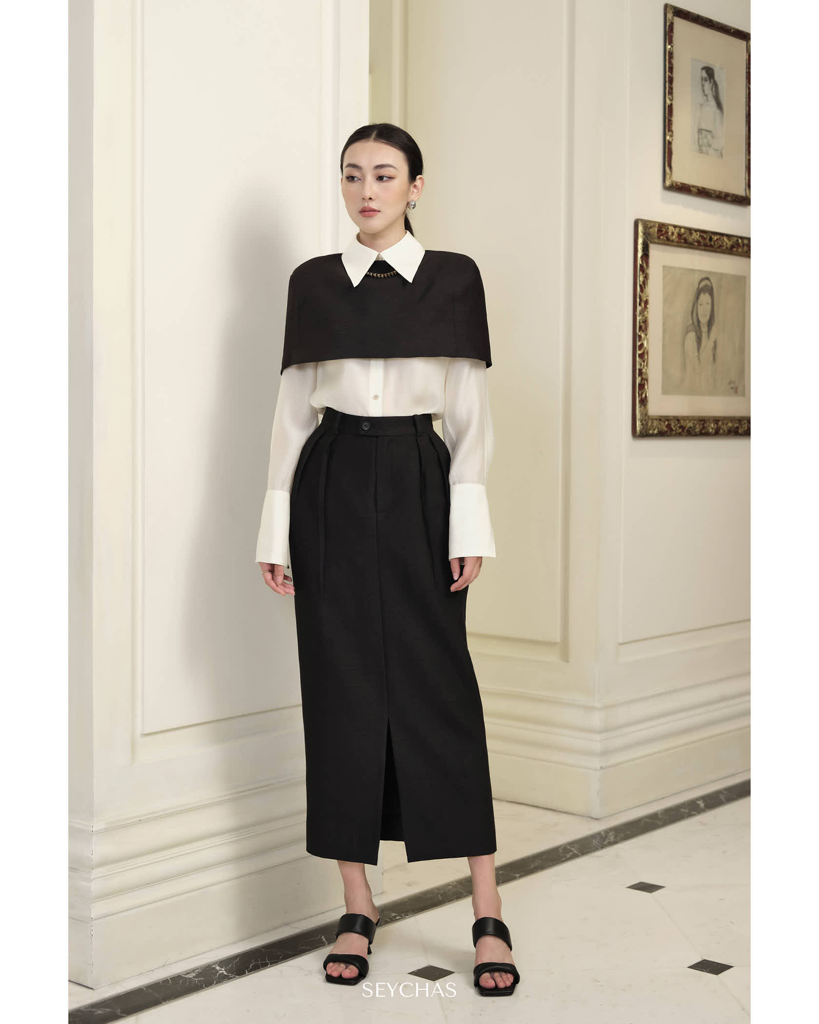 Ines pencil skirt