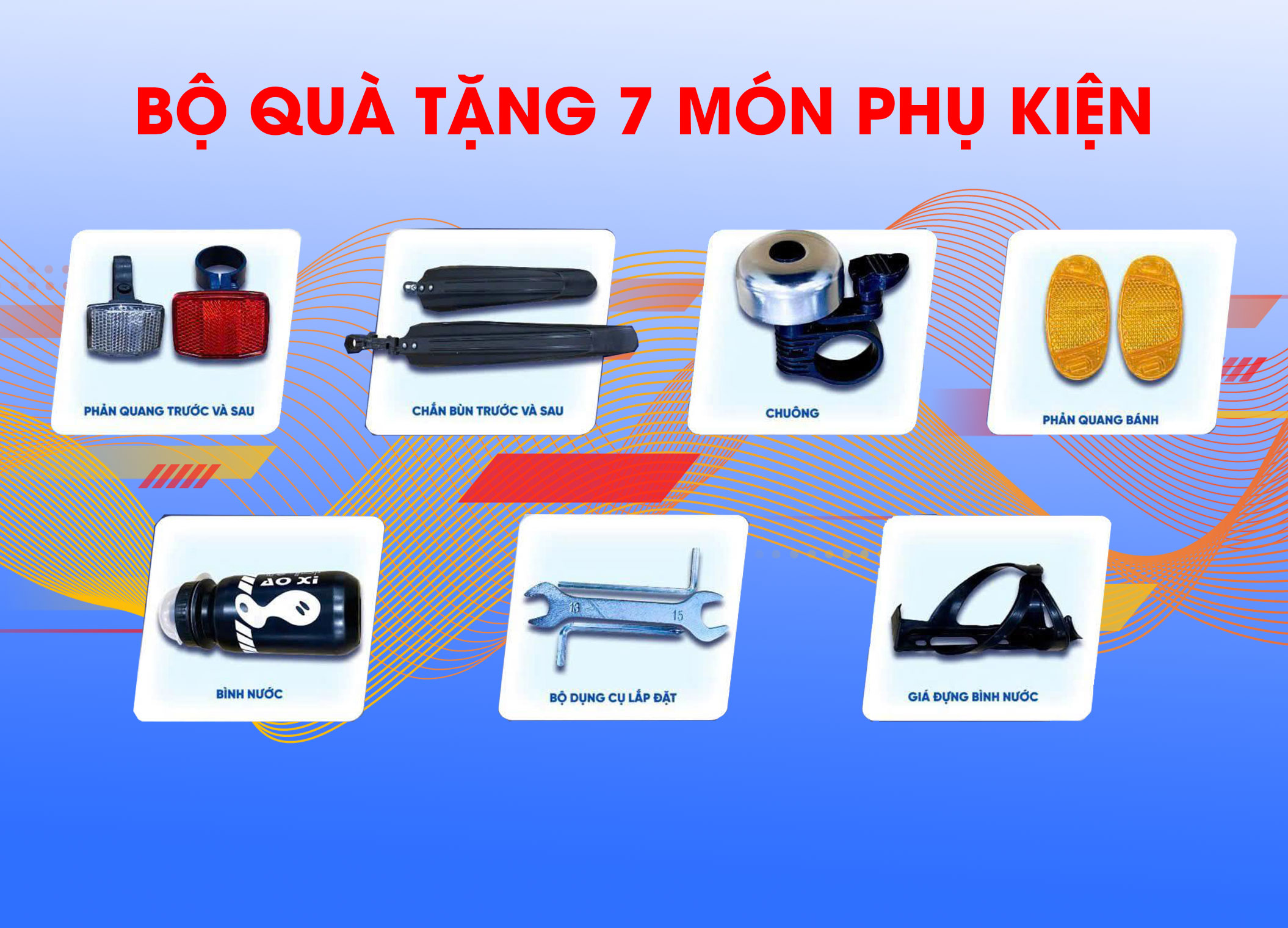 Quà tặng khi mua xe đạp mingu inova promax