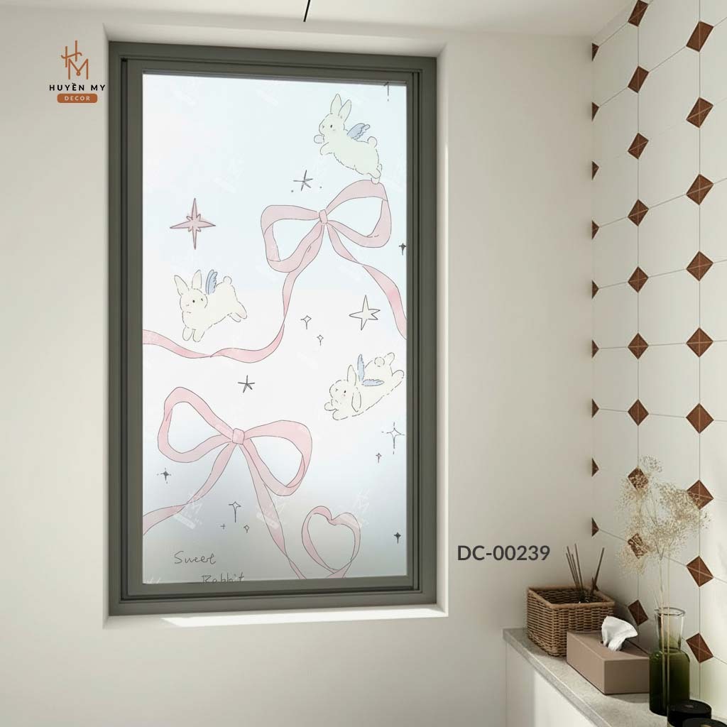 Decal Cát Mờ Dán Kính Hiện Đại, Lấy Sáng Tự Nhiên, Chống Nhìn Trộm Cho Nhà Ở, Văn Phòng, Spa – Huyền My Decor thumbnail 11