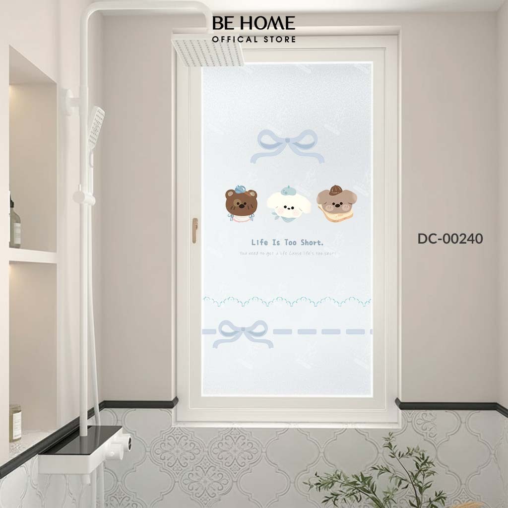 Decal Cát Mờ Dán Kính Mẫu Mã Hiện Đại, Dễ Thương Decor Kính, Gương Văn Phòng, Spa, Quán Cafe – BeHome Decor thumbnail 19