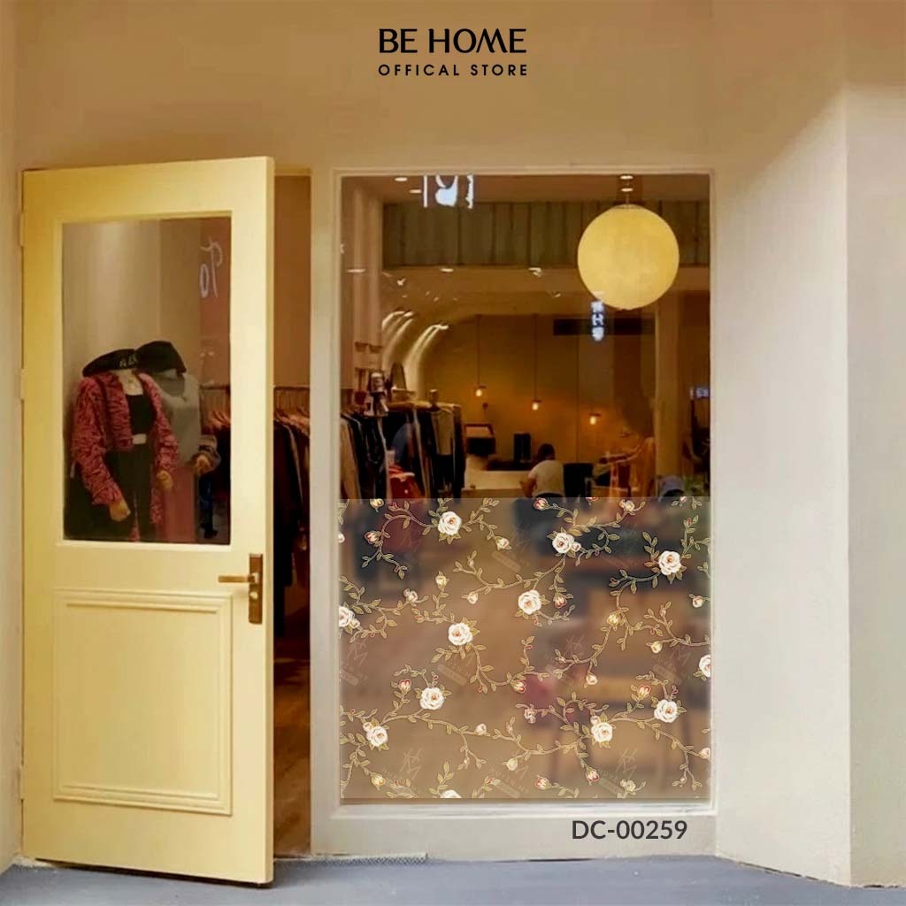 Decal Cát Mờ Dán Kính Mẫu Mã Hiện Đại, Dễ Thương Decor Kính, Gương Văn Phòng, Spa, Quán Cafe – BeHome Decor thumbnail 5