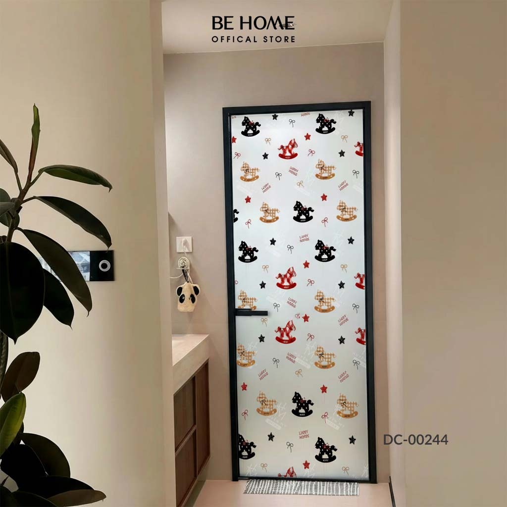 Decal Cát Mờ Dán Kính Mẫu Mã Hiện Đại, Dễ Thương Decor Kính, Gương Văn Phòng, Spa, Quán Cafe – BeHome Decor thumbnail 16