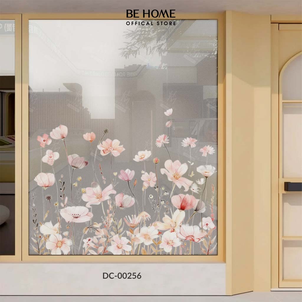 Decal Cát Mờ Dán Kính Mẫu Mã Hiện Đại, Dễ Thương Decor Kính, Gương Văn Phòng, Spa, Quán Cafe – BeHome Decor thumbnail 3