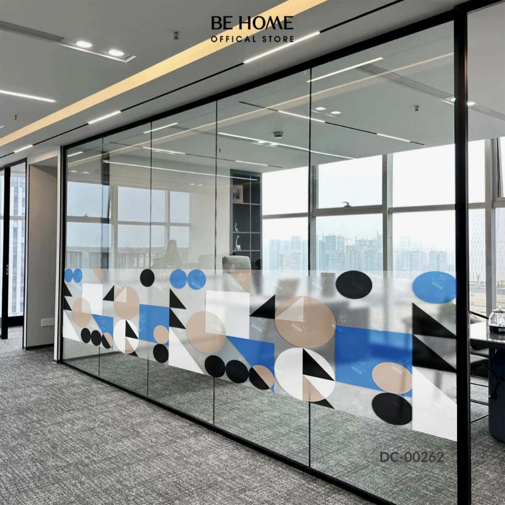 Decal Cát Mờ Dán Kính Mẫu Mã Hiện Đại, Dễ Thương Decor Kính, Gương Văn Phòng, Spa, Quán Cafe – BeHome Decor thumbnail 8