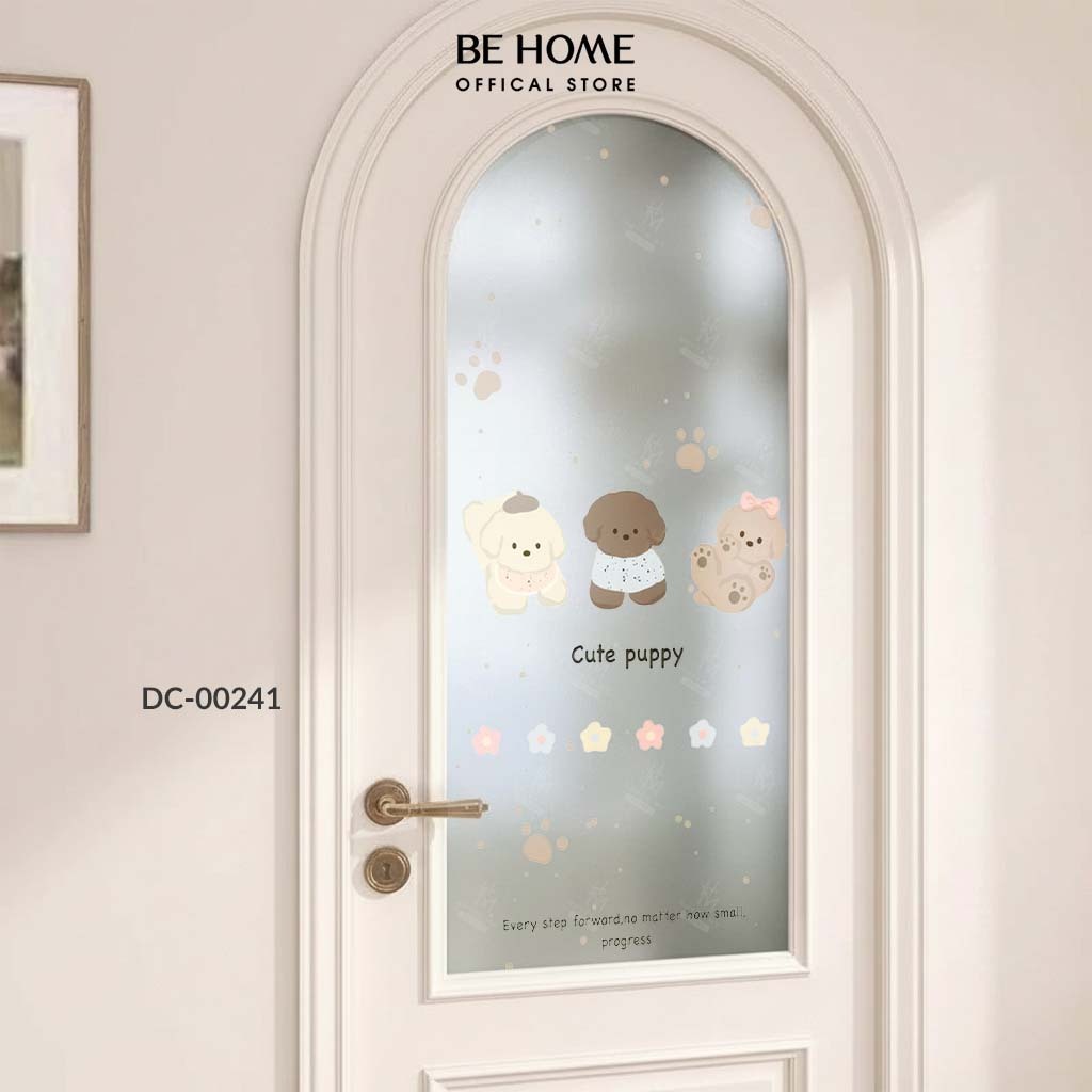Decal Cát Mờ Dán Kính Mẫu Mã Hiện Đại, Dễ Thương Decor Kính, Gương Văn Phòng, Spa, Quán Cafe – BeHome Decor thumbnail 15