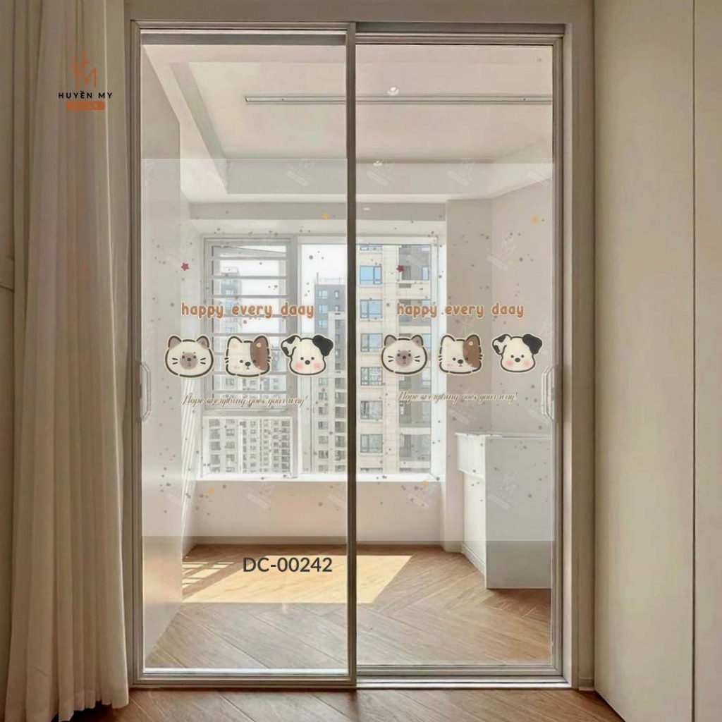 Decal Cát Mờ Dán Kính Hiện Đại, Lấy Sáng Tự Nhiên, Chống Nhìn Trộm Cho Nhà Ở, Văn Phòng, Spa – Huyền My Decor thumbnail 9