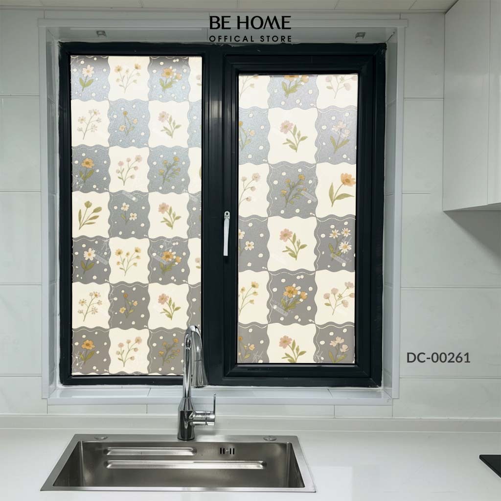 Decal Cát Mờ Dán Kính Mẫu Mã Hiện Đại, Dễ Thương Decor Kính, Gương Văn Phòng, Spa, Quán Cafe – BeHome Decor thumbnail 7