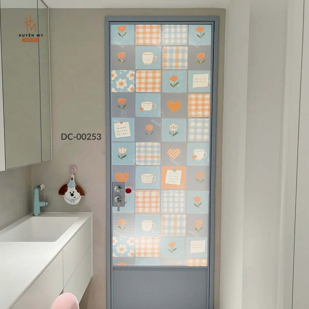 Decal Cát Mờ Dán Kính Hiện Đại, Lấy Sáng Tự Nhiên, Chống Nhìn Trộm Cho Nhà Ở, Văn Phòng, Spa – Huyền My Decor thumbnail 10