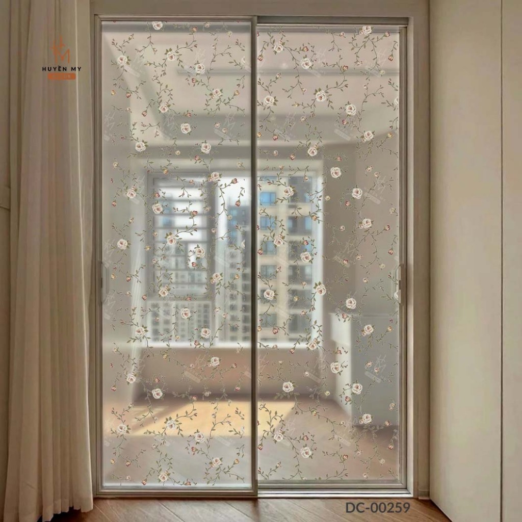 Decal Cát Mờ Dán Kính Hiện Đại, Lấy Sáng Tự Nhiên, Chống Nhìn Trộm Cho Nhà Ở, Văn Phòng, Spa – Huyền My Decor thumbnail 4