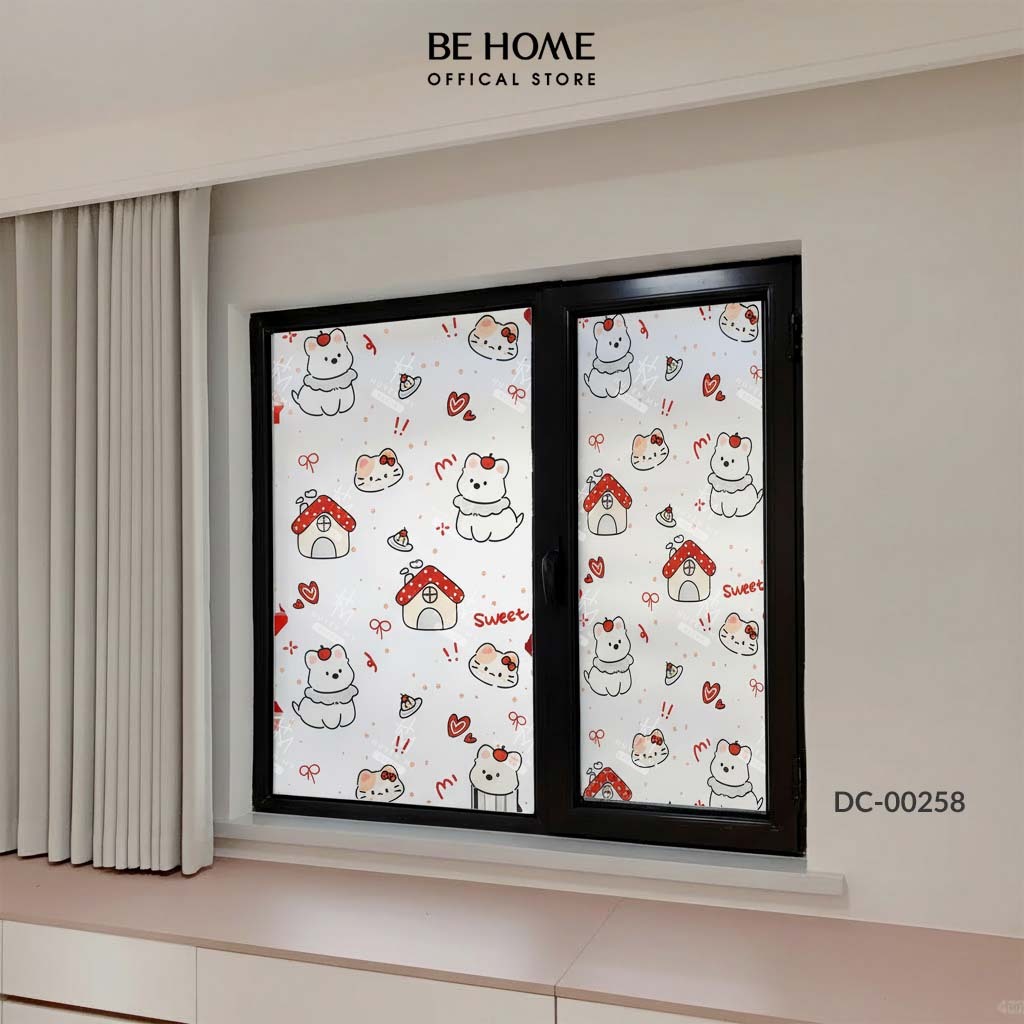 Decal Cát Mờ Dán Kính Mẫu Mã Hiện Đại, Lấy Sáng Tự Nhiên, Chống Nhìn Trộm Cho Nhà Ở, Văn Phòng, Spa –BeHome Decor