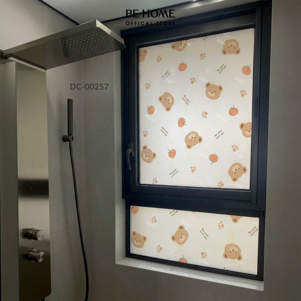 Decal Cát Mờ Dán Kính Mẫu Mã Hiện Đại, Dễ Thương Decor Kính, Gương Văn Phòng, Spa, Quán Cafe – BeHome Decor thumbnail 4