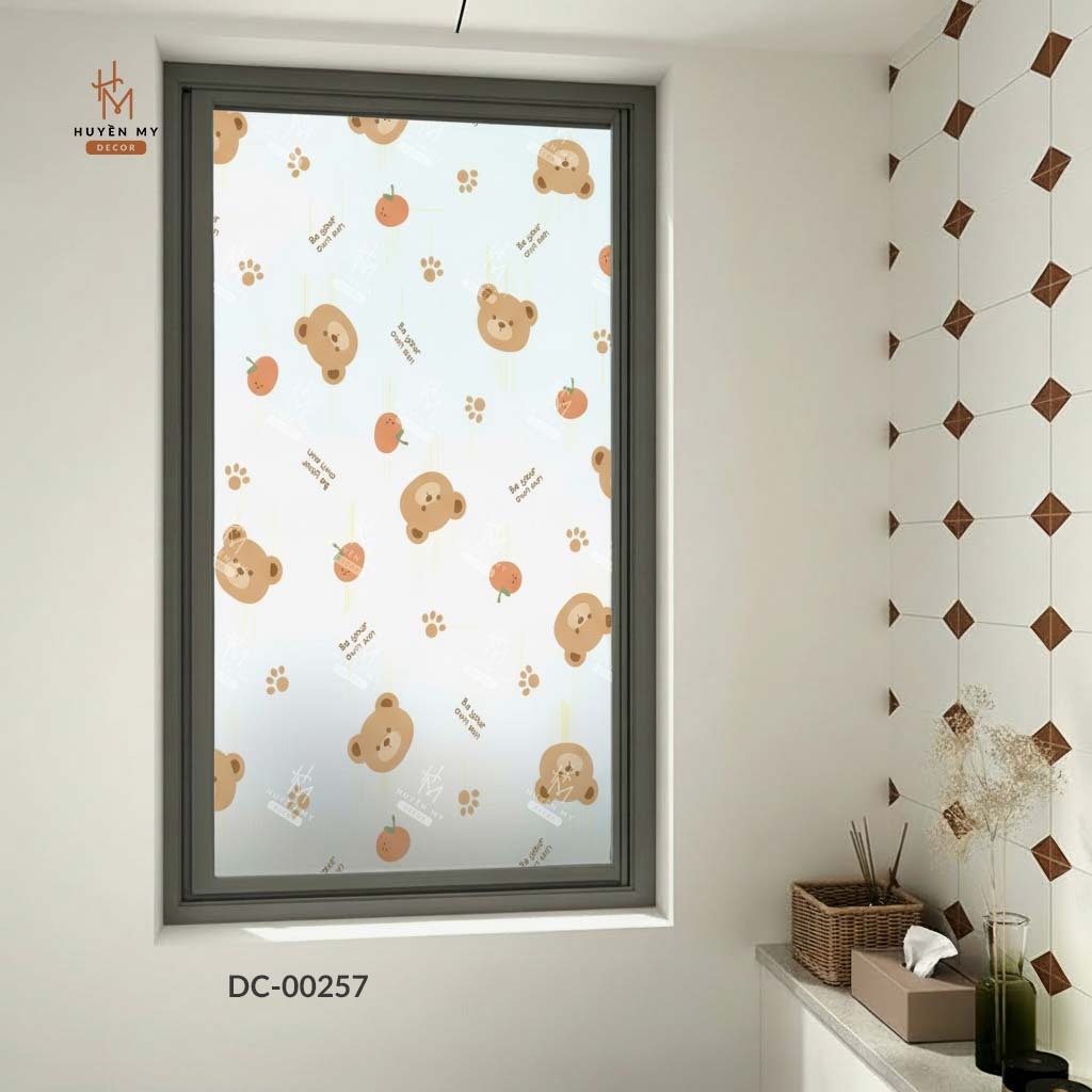 Decal Cát Mờ Dán Kính Hiện Đại, Lấy Sáng Tự Nhiên, Chống Nhìn Trộm Cho Nhà Ở, Văn Phòng, Spa – Huyền My Decor thumbnail 3
