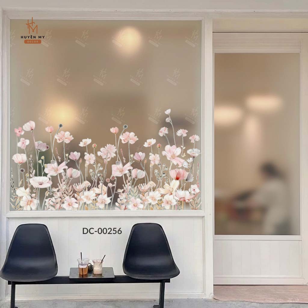 Decal Cát Mờ Dán Kính Hiện Đại, Lấy Sáng Tự Nhiên, Chống Nhìn Trộm Cho Nhà Ở, Văn Phòng, Spa – Huyền My Decor thumbnail 2