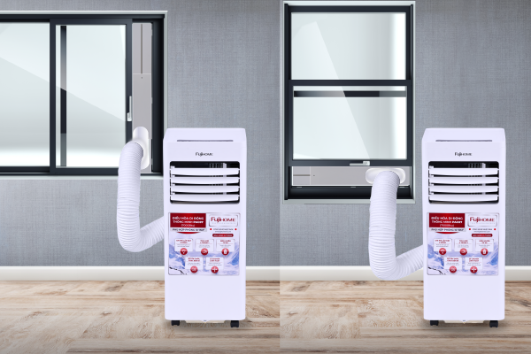 Lắp ráp phụ kiện điều hòa di động