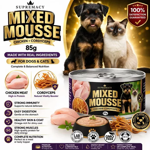 Product image - Mixed Mousse Chicken + Cordyceps for Dogs and Cats