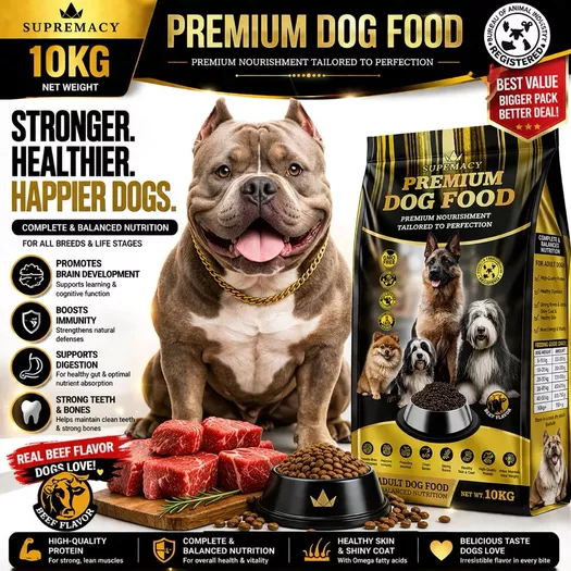 Product image - 10KG Premium Dog Food - Beef Flavor