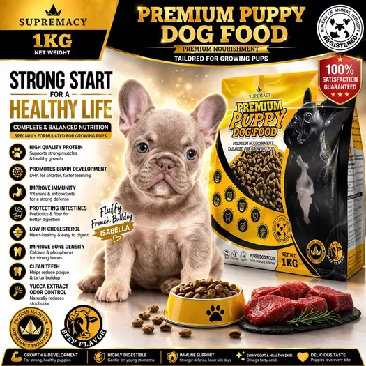 Product image - 1KG Puppy Premium Dog Food - Beef Flavor