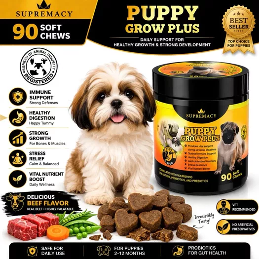 Product image - Puppy Grow Plus Chewable Vitamins for Puppies