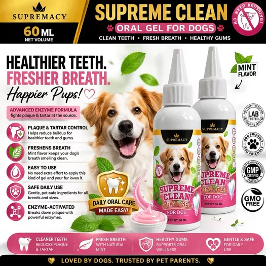 Product image - Supreme Clean Oral Gel for Dogs