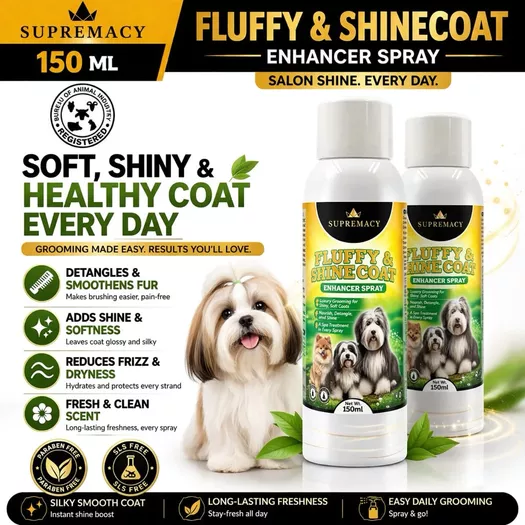 Product image - Fluffy & Shine Coat Enhancer Spray for Dogs