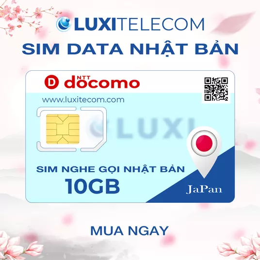 Product image - Docomo Voice & Data SIM 10GB – Monthly Plan
