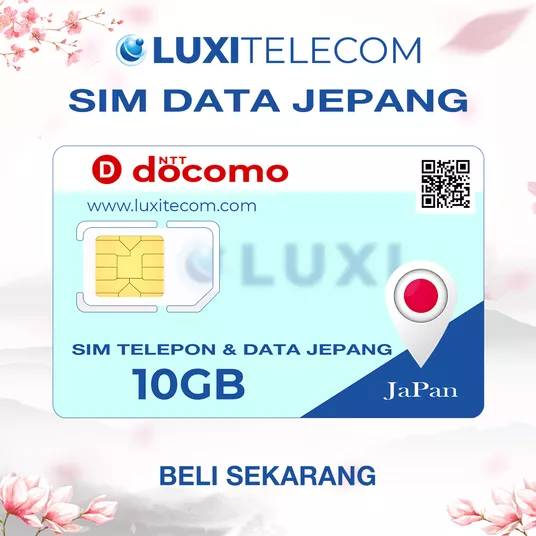 Product image - SIM Docomo Suara & Data 10GB – Biaya Bulanan