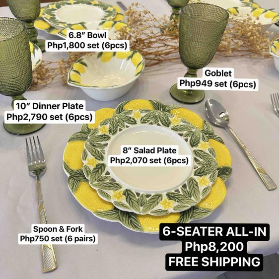 Product image - 6-Seater Yellow Lemon Set