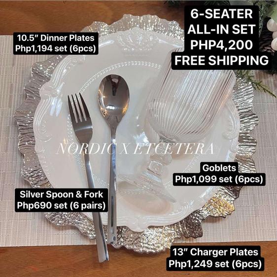 Product image - 6-Seater Silver Dinnerware Set