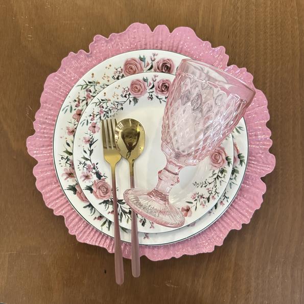 Product image - 6- Seater Pink Floral Set