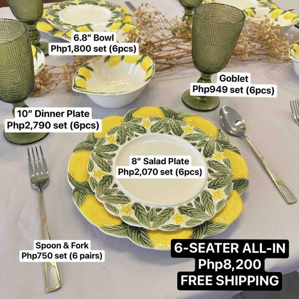 Product image - 6-Seater Yellow Lemon Set