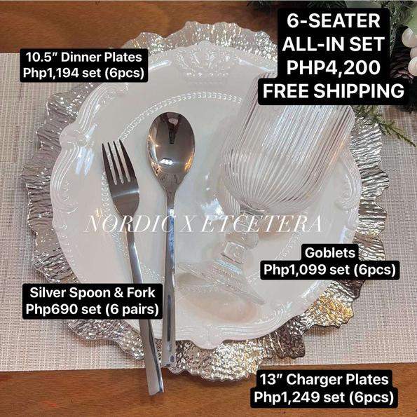 Product image - 6-Seater Silver Dinnerware Set