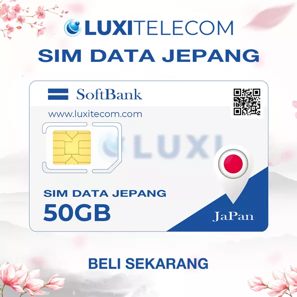 Product image - SIM SoftBank 50GB – Beli Putus 1 Tahun