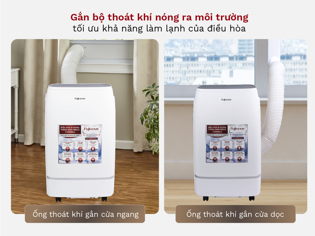 Máy điều hòa di động thông minh Fujihome PAC12