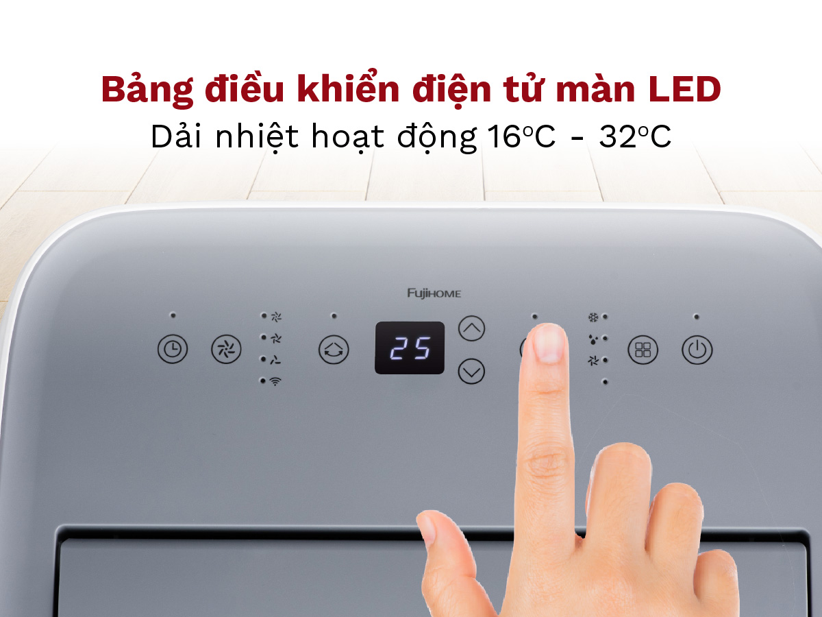 Máy điều hòa di động thông minh Fujihome PAC12