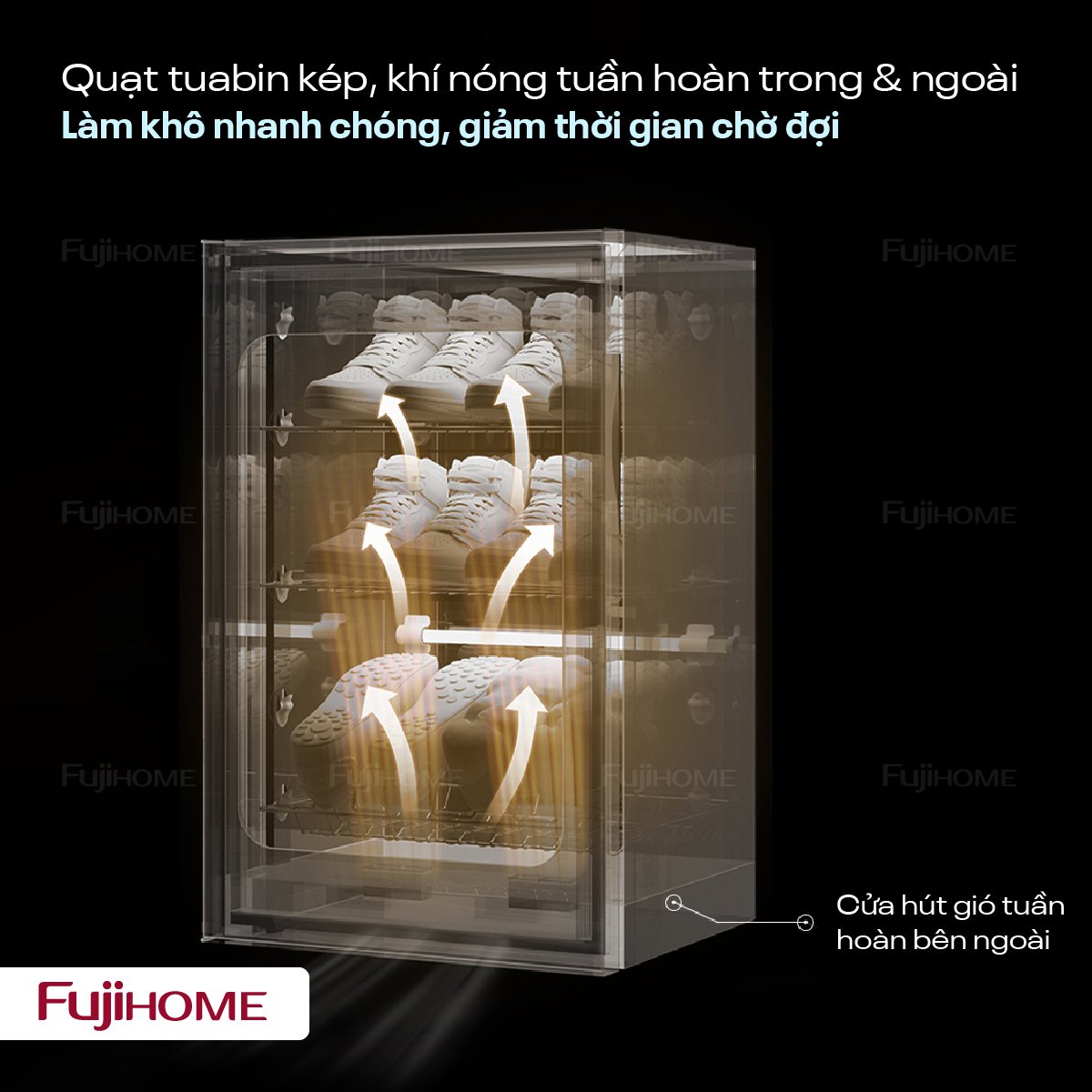 Tủ sấy giày dép Fujihome SD68