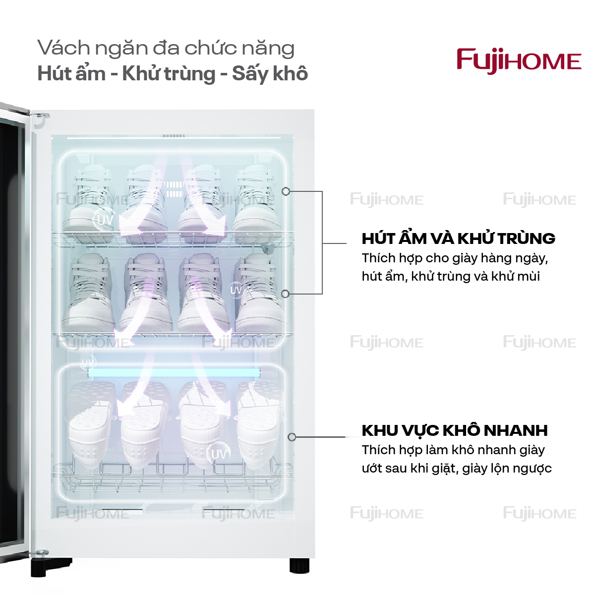 Tủ sấy giày dép Fujihome SD68