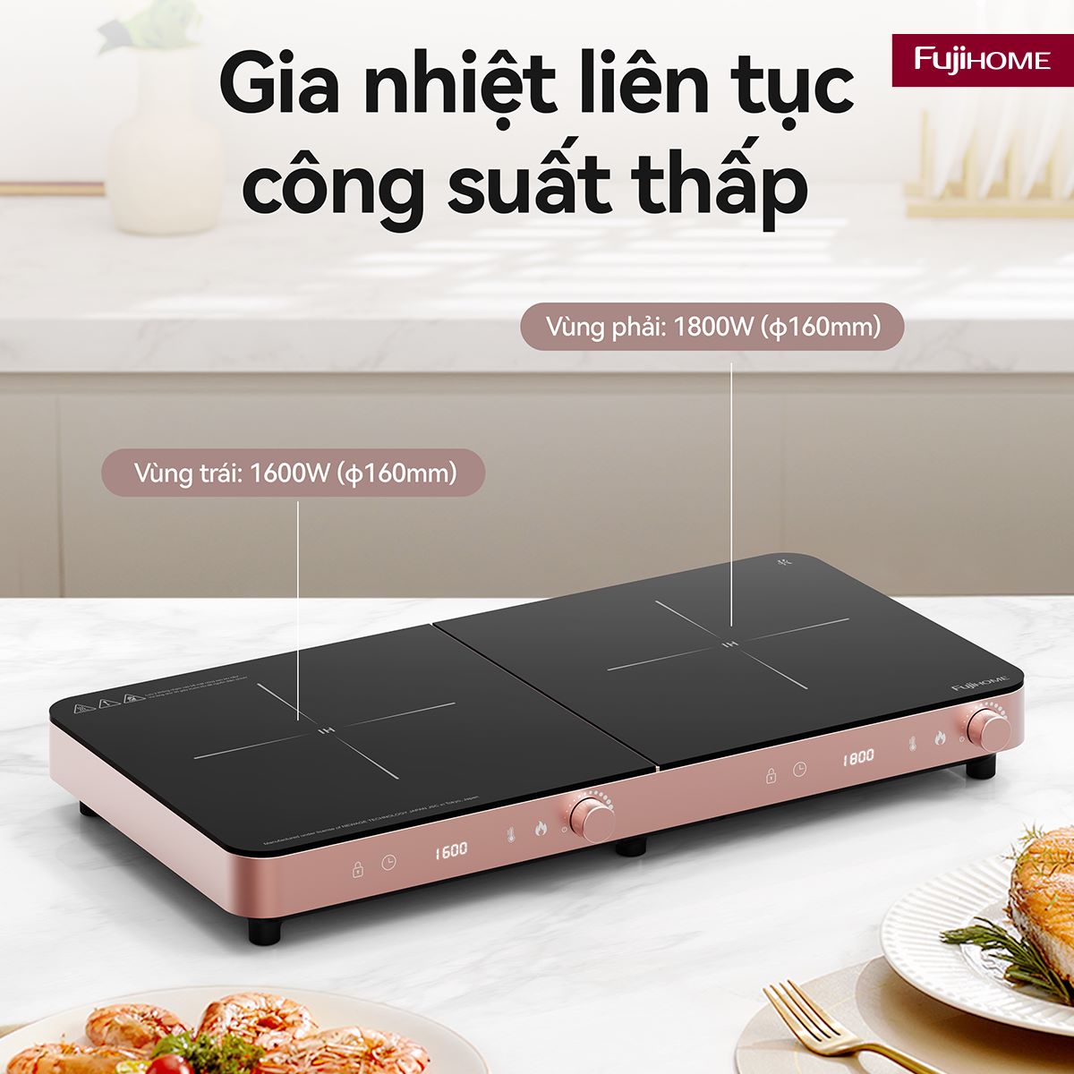 Bếp Từ Đôi Fujihome IC2602P