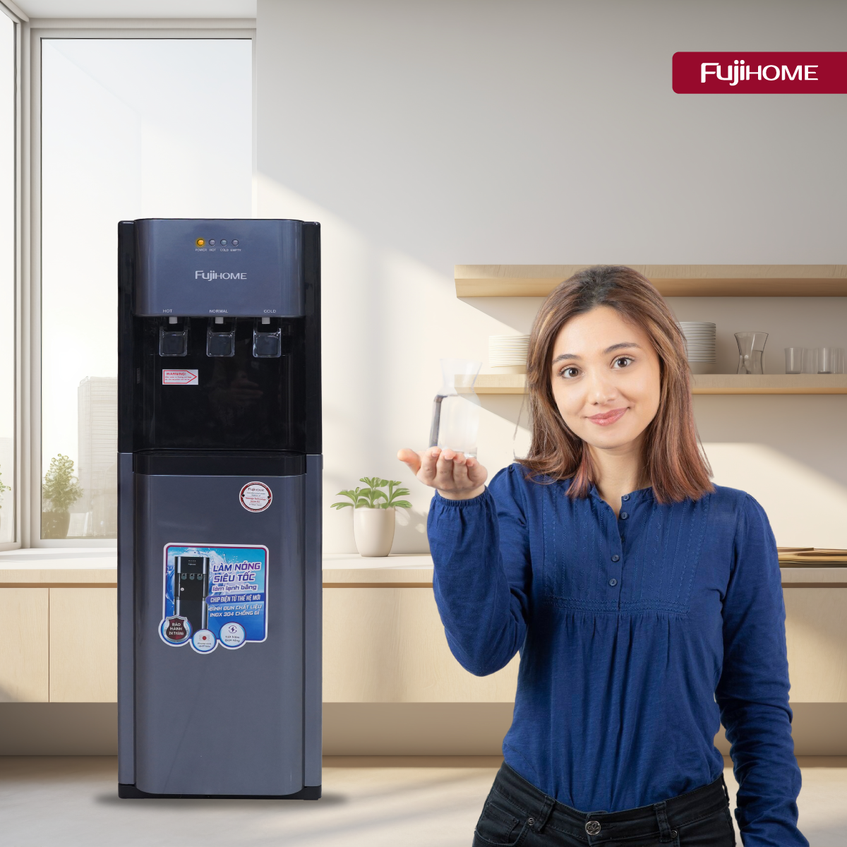 Cây nước nóng lạnh fujihome WD211UW