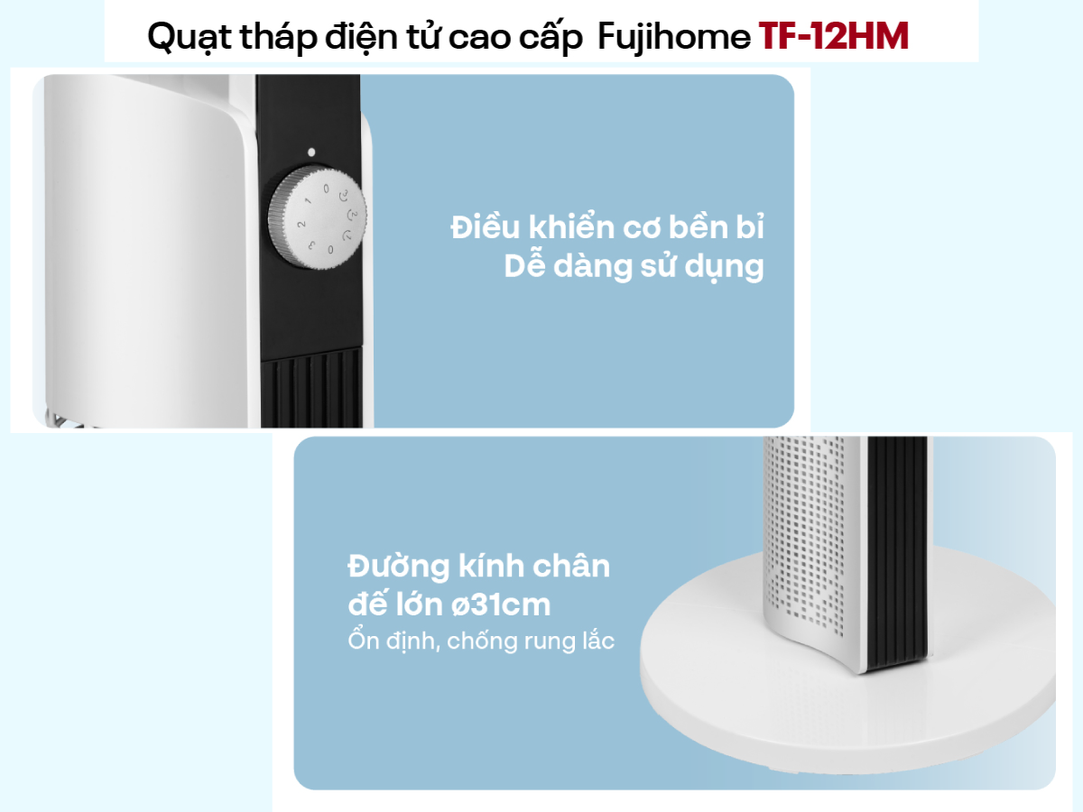 Quạt tháp cao cấp Fujihome TF-12HM
