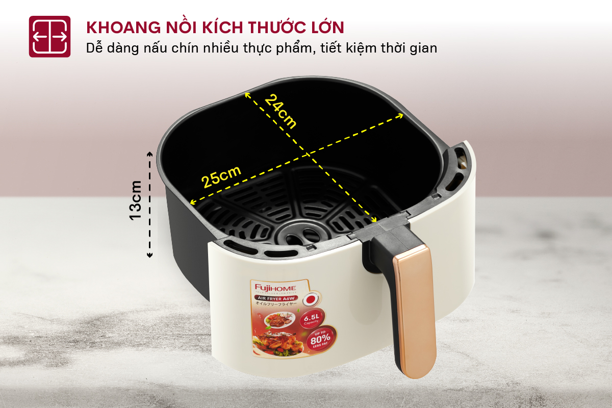 Nồi chiên không dầu Fujihome A5GW