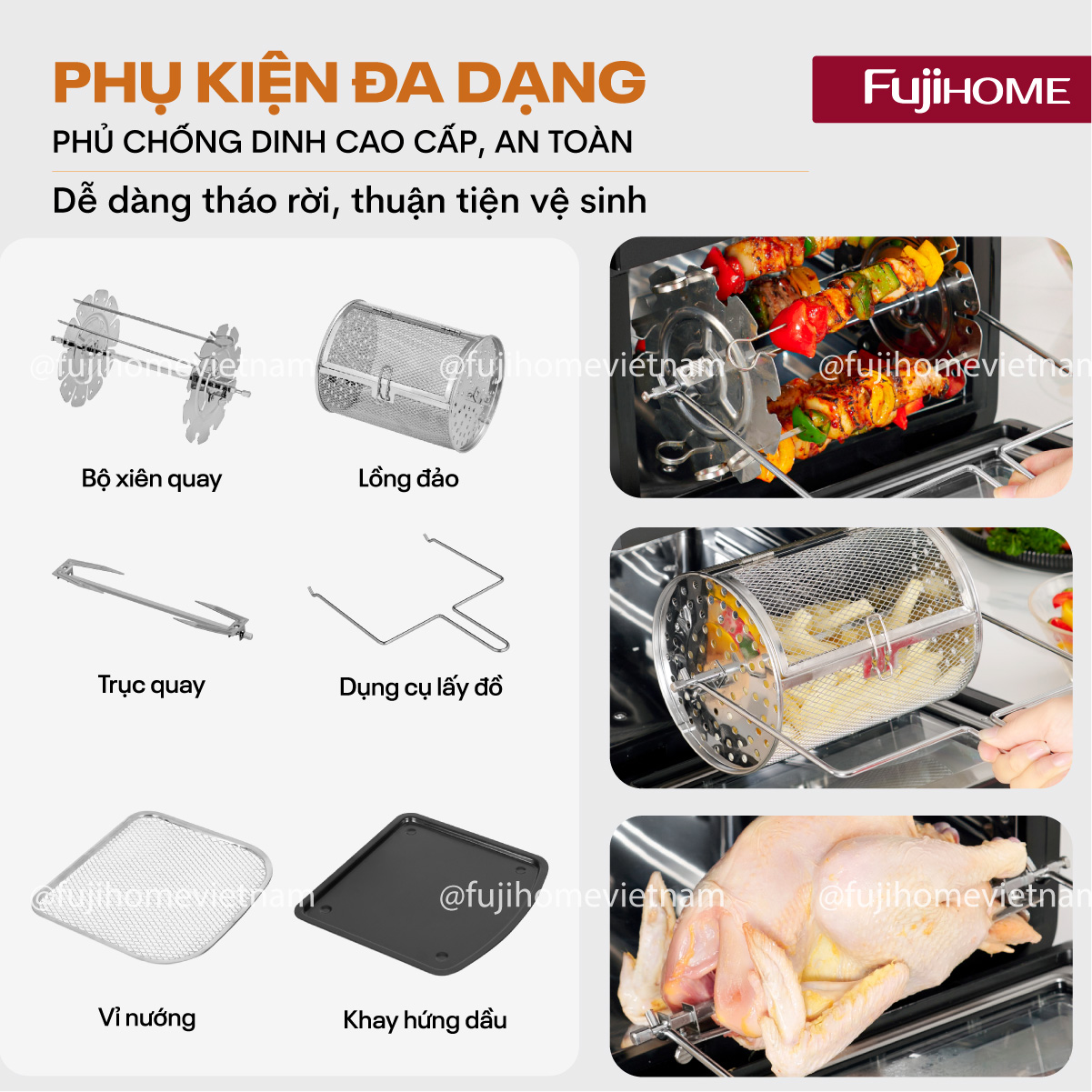 Nồi chiên không dầu Fujihome A12DB 12Lít