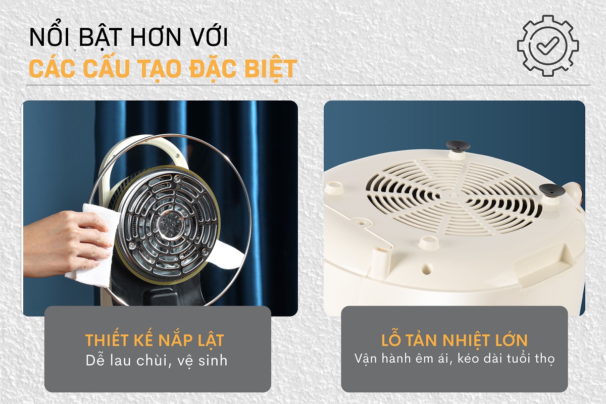 Nồi chiên không dầu Fujihome AG6 6Lít