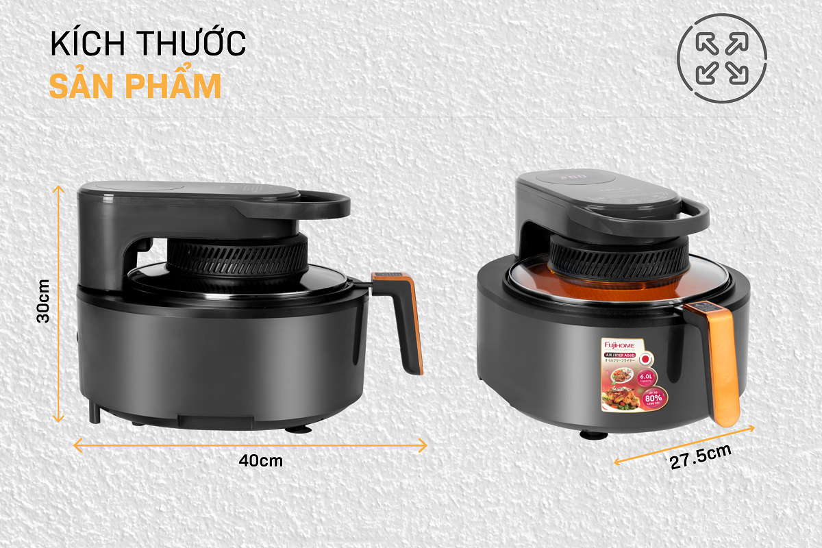 Nồi chiên không dầu Fujihome