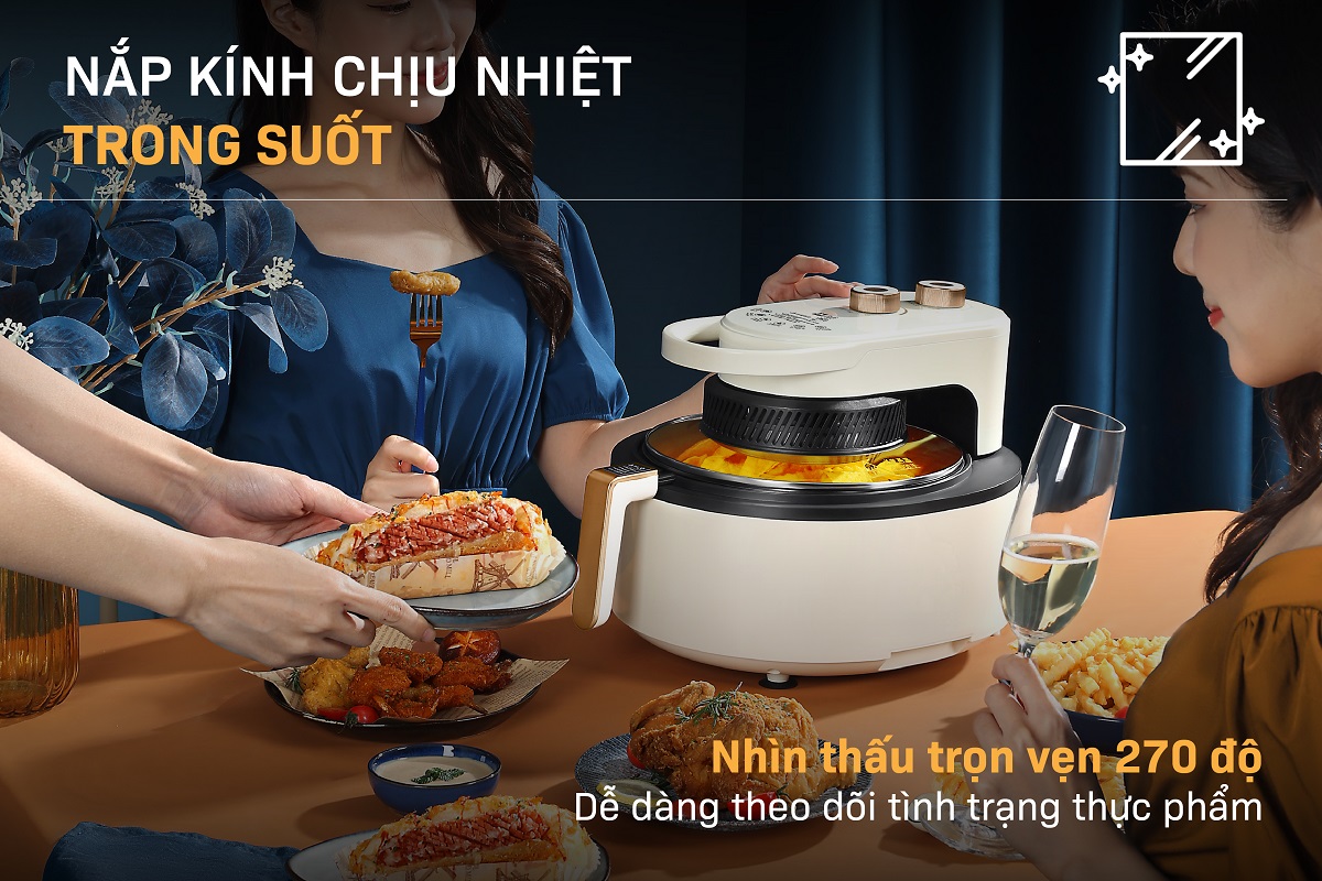 Nồi chiên không dầu Fujihome AG6 6Lít