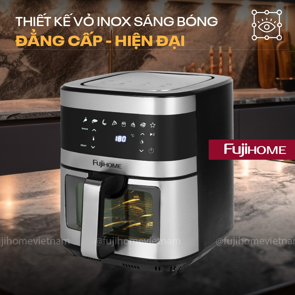 Nồi chiên không dầu Fujihome