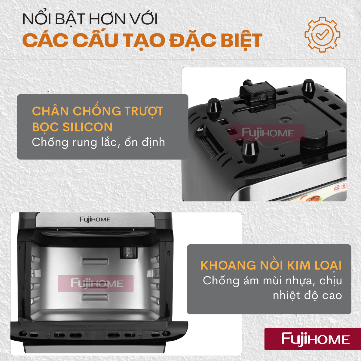 Nồi chiên không dầu Fujihome A12DB 12Lít